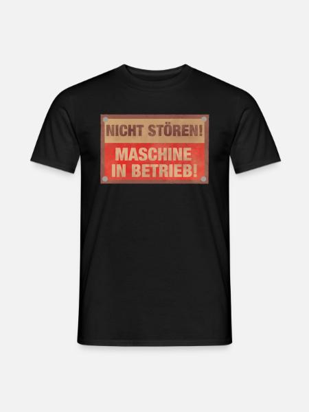 Nicht stören Maschine in Betrieb Sport Fitness - Männer T-Shirt - Schwarz