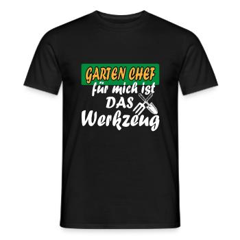 Garten Chef für mich ist das Werkzeug Gärtnerei - Männer T-Shirt - Schwarz - Vorne - AI Model Male 178 light (178cm)