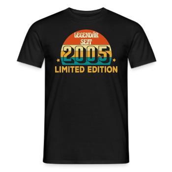 Legendär Seit 2005 Limited Edition geboren in 2005 - Männer T-Shirt - Schwarz - Vorne - AI Model Male 178 light (178cm)