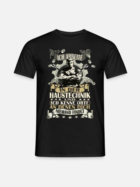 ICH KENNE ORTE AN DENEN DICH NIEMAND FINDET - Männer T-Shirt - Schwarz