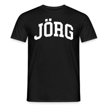 Jörg - Männer T-Shirt - Schwarz - Vorne - AI Model Male 178 light (178cm)