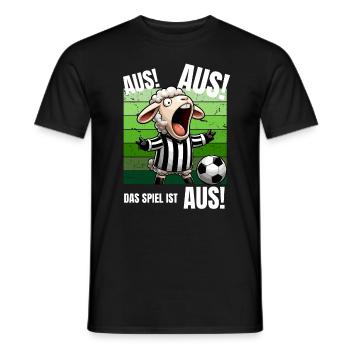 Fußball Fußballspieler Schiri Fußballplatz Lustig - Männer T-Shirt - Schwarz - Vorne - AI Model Male 178 light (178cm)