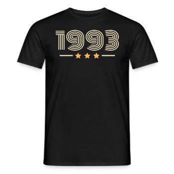 legendär seit 1993 Geburtstagsgeschenk 1993 - Männer T-Shirt - Schwarz - Vorne - AI Model Male 178 light (178cm)