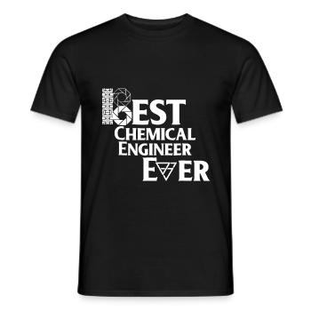 Best Chemical Engineer Ever - Men's T-Shirt - black - Front - AI Model Male 178 light (178cm)