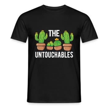 Cactus Les Succulentes Intouchables Cactus - T-shirt homme - noir - Devant - AI Model Male 178 light (178cm)