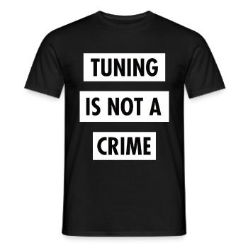 TUNING N'EST PAS UN CRIME - T-shirt homme - noir - Devant - AI Model Male 178 light (178cm)