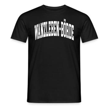 Wanzleben-Börde - Men's T-Shirt - black - Front - AI Model Male 178 light (178cm)