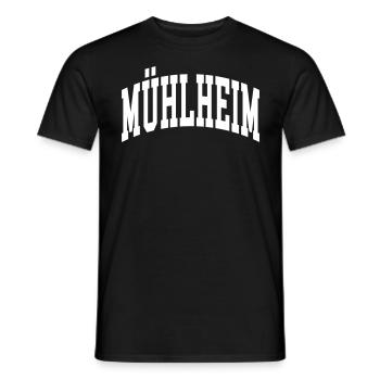 Mühlheim - Men's T-Shirt - black - Front - AI Model Male 178 light (178cm)