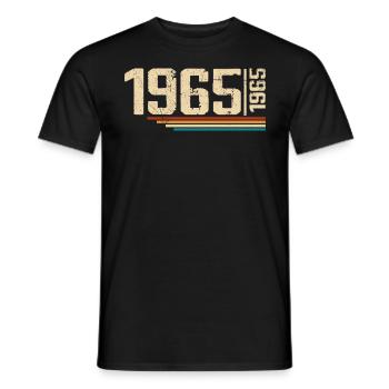 Millésime Anniversaire 1965 Fête Anniversaire 1965 - T-shirt homme - noir - Devant - AI Model Male 178 light (178cm)