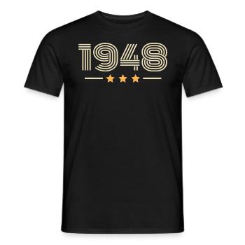 Légendaire Depuis 1948 Cadeau D anniversaire 1948 - T-shirt homme - noir - Devant - AI Model Male 178 light (178cm)
