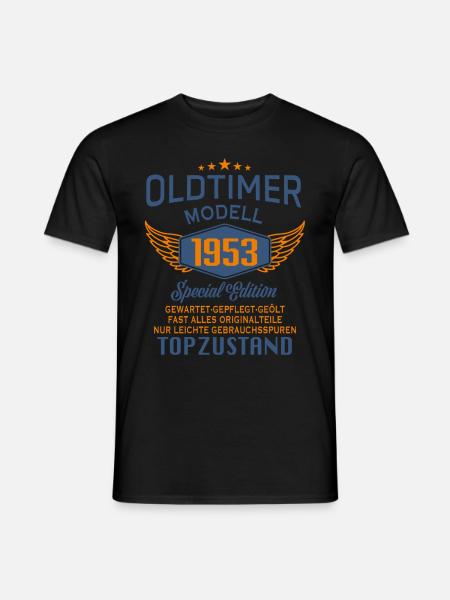 Oldtimer Modell 1953 - Männer T-Shirt - Schwarz