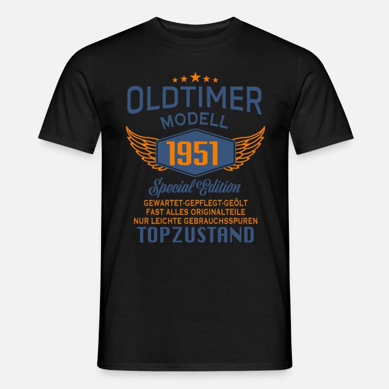 Oldtimer Modell 1951 - Männer T-Shirt - Schwarz