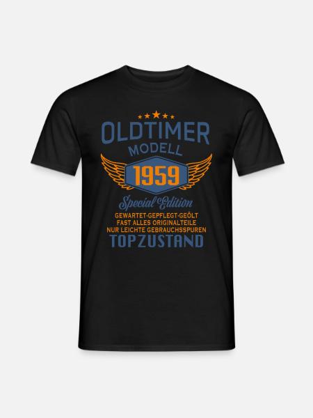 Oldtimer Modell 1959 - Männer T-Shirt - Schwarz