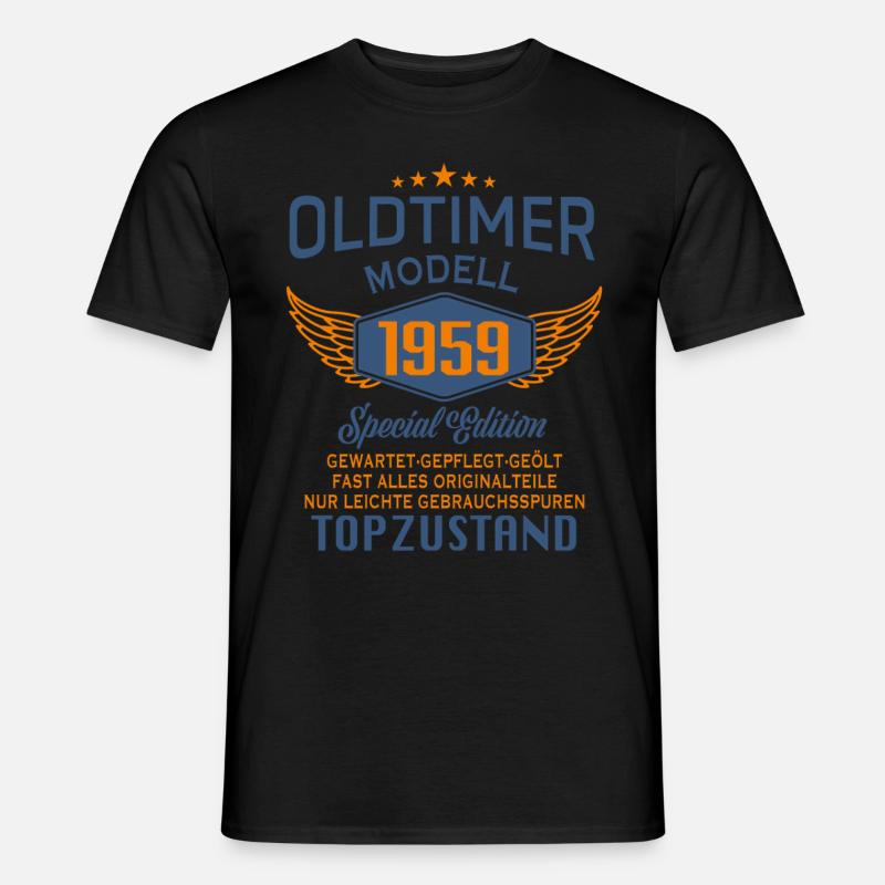 Oldtimer Modell 1959 - Männer T-Shirt - Schwarz