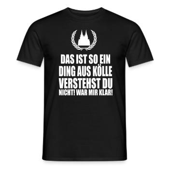 Cologne - T-shirt homme - noir - Devant - AI Model Male 178 light (178cm)