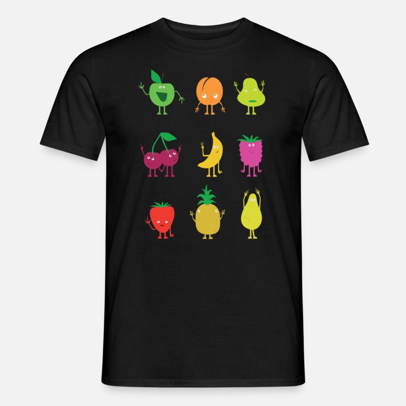 fruechtchen - Männer T-Shirt - Schwarz