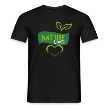 nature - T-shirt homme - noir - Devant - AI Model Male 178 light (178cm)
