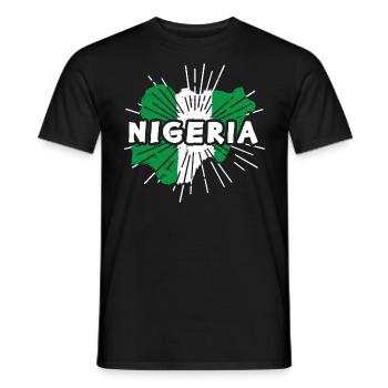 Nigeria - Men's T-Shirt - black - Front - AI Model Male 178 light (178cm)