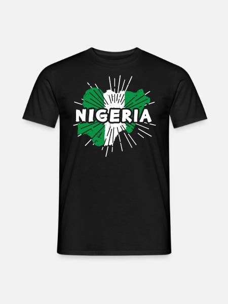 Nigeria - Men's T-Shirt - black