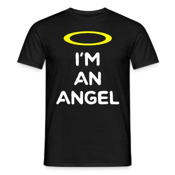 ENGEL - T-shirt homme - noir - Devant - AI Model Male 178 light (178cm)