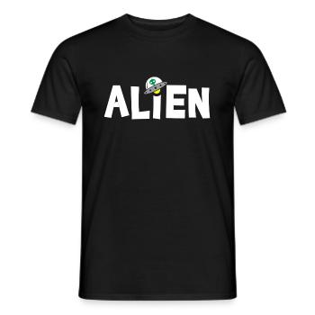 Vaisseau spatial alien - T-shirt homme - noir - Devant - AI Model Male 178 light (178cm)