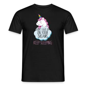 Continuez à dormir - T-shirt homme - noir - Devant - AI Model Male 178 light (178cm)
