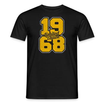Gegründet 1968 Nineteen 68 50one Geburtstagsgeschenk - Männer T-Shirt - Schwarz - Vorne - AI Model Male 178 light (178cm)