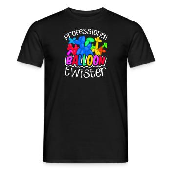Ballon Tier Professional Ballon Tier Geschenk - Männer T-Shirt - Schwarz - Vorne - AI Model Male 178 light (178cm)