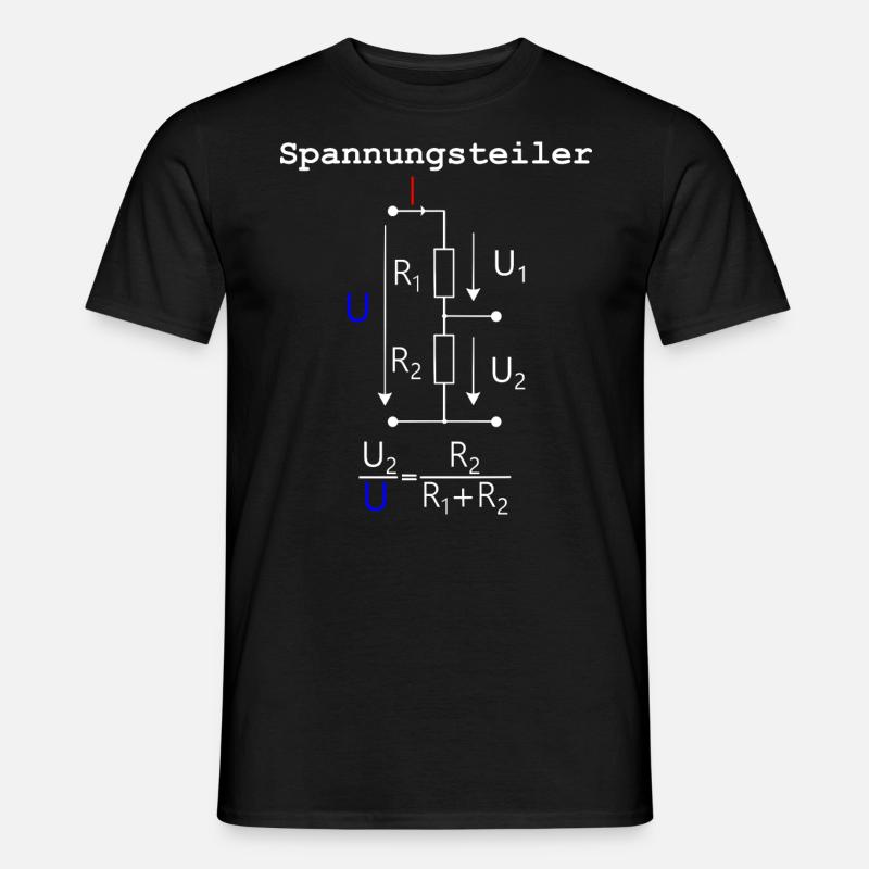 Electrical engineering Voltage divider relax shirt - Men’s T-shirt - black