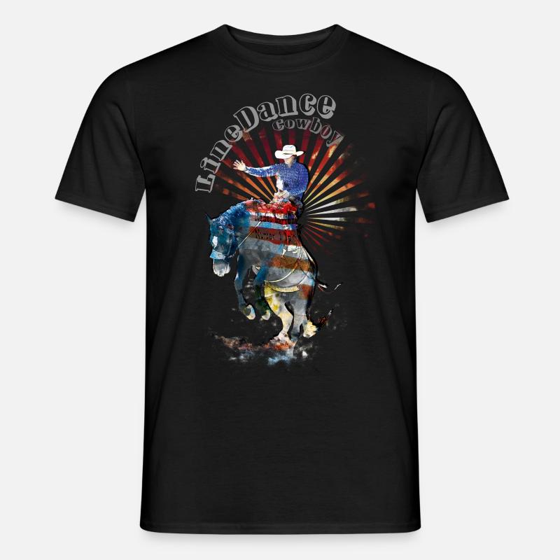 kl_linedance40 - Männer T-Shirt - Schwarz