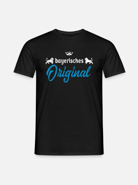 Cooles bayerisches Original stolzer Bayer Geschenk - Männer T-Shirt - Schwarz