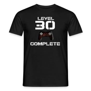 Level 30 Complete - Männer T-Shirt - Schwarz - Vorne - AI Model Male 178 light (178cm)