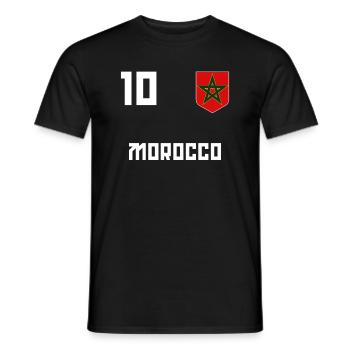 MOROCCO - T-shirt homme - noir - Devant - AI Model Male 178 light (178cm)