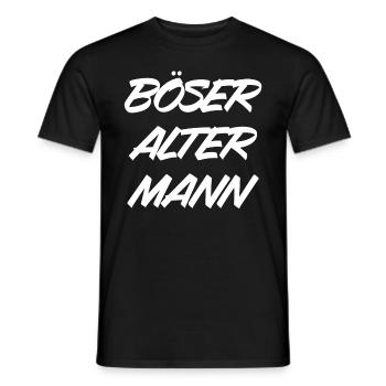 Böser Alter Mann Lustiger Spruch Sprüche Geschenk - Männer T-Shirt - Schwarz - Vorne - AI Model Male 178 light (178cm)