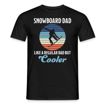 Snowboard Dad Lustige Spruch Snowboarding Geschenk - Männer T-Shirt - Schwarz - Vorne - AI Model Male 178 light (178cm)