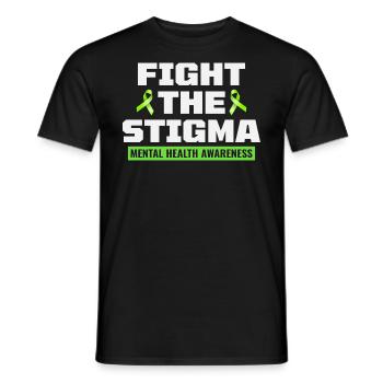 Mental Health Awareness - Men's T-Shirt - black - Front - AI Model Male 178 light (178cm)