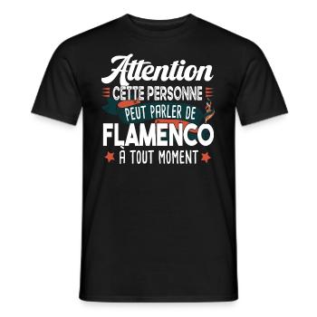 Flamenco Danse Espagne Espagnol Cadeau Humour - T-shirt homme - noir - Devant - AI Model Male 178 light (178cm)