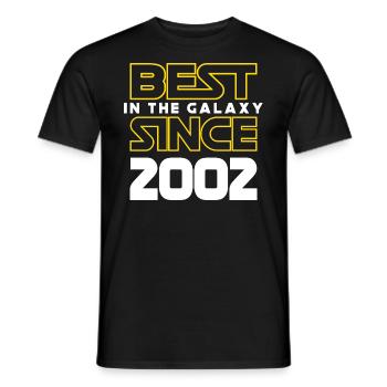 Best of the Galaxy 2002 20 Jahre Jubiläum - Männer T-Shirt - Schwarz - Vorne - AI Model Male 178 light (178cm)