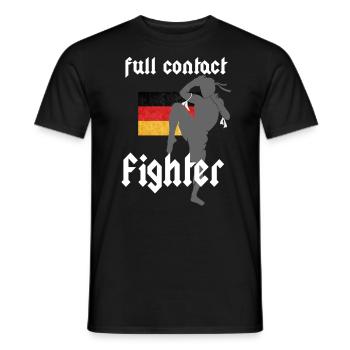 German Fighter - Männer T-Shirt - Schwarz - Vorne - AI Model Male 178 light (178cm)