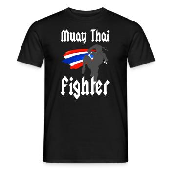 Muay thai fighter - Männer T-Shirt - Schwarz - Vorne - AI Model Male 178 light (178cm)