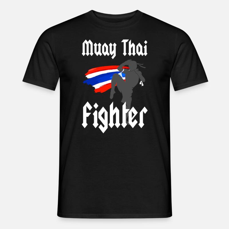 Muay thai fighter - Männer T-Shirt - Schwarz