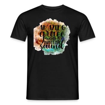 amazing Grace - T-shirt homme - noir - Devant - AI Model Male 178 light (178cm)