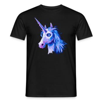 Horreur Licorne Halloween - T-shirt homme - noir - Devant - AI Model Male 178 light (178cm)