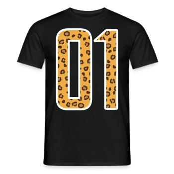 01 - Team - Crew - Team Sports - Men's T-Shirt - black - Front - AI Model Male 178 light (178cm)