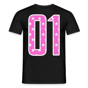 01 - Team - Crew - Team Sports - Men's T-Shirt - black - Front - AI Model Male 178 light (178cm)