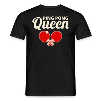 Ping Pong Master Entraîneur de Tennis de Table Paddle Player - T-shirt homme - noir - Devant - AI Model Male 178 light (178cm)