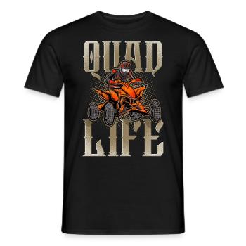 Quad ATV Offroad Quad Riders - Men's T-Shirt - black - Front - AI Model Male 178 light (178cm)