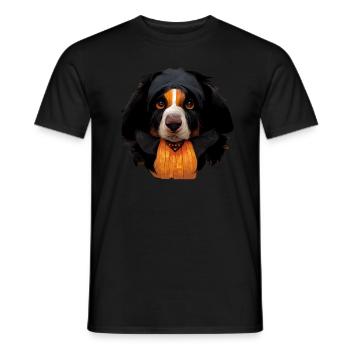 Bouvier bernois Halloween - T-shirt homme - noir - Devant - AI Model Male 178 light (178cm)