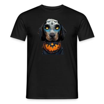 Halloween Bluetick Coonhound - T-shirt homme - noir - Devant - AI Model Male 178 light (178cm)