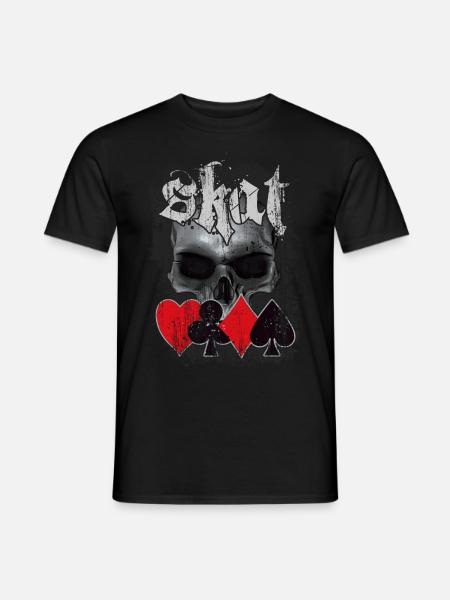 Skatspieler - Männer T-Shirt - Schwarz